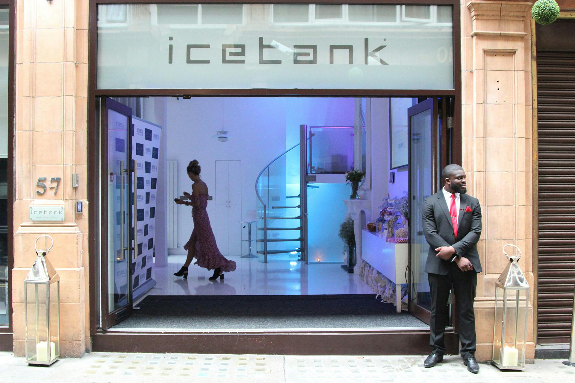 Stylish venue entrance at Exclusive - Blank Canvas, ideal for upscale corporate events.