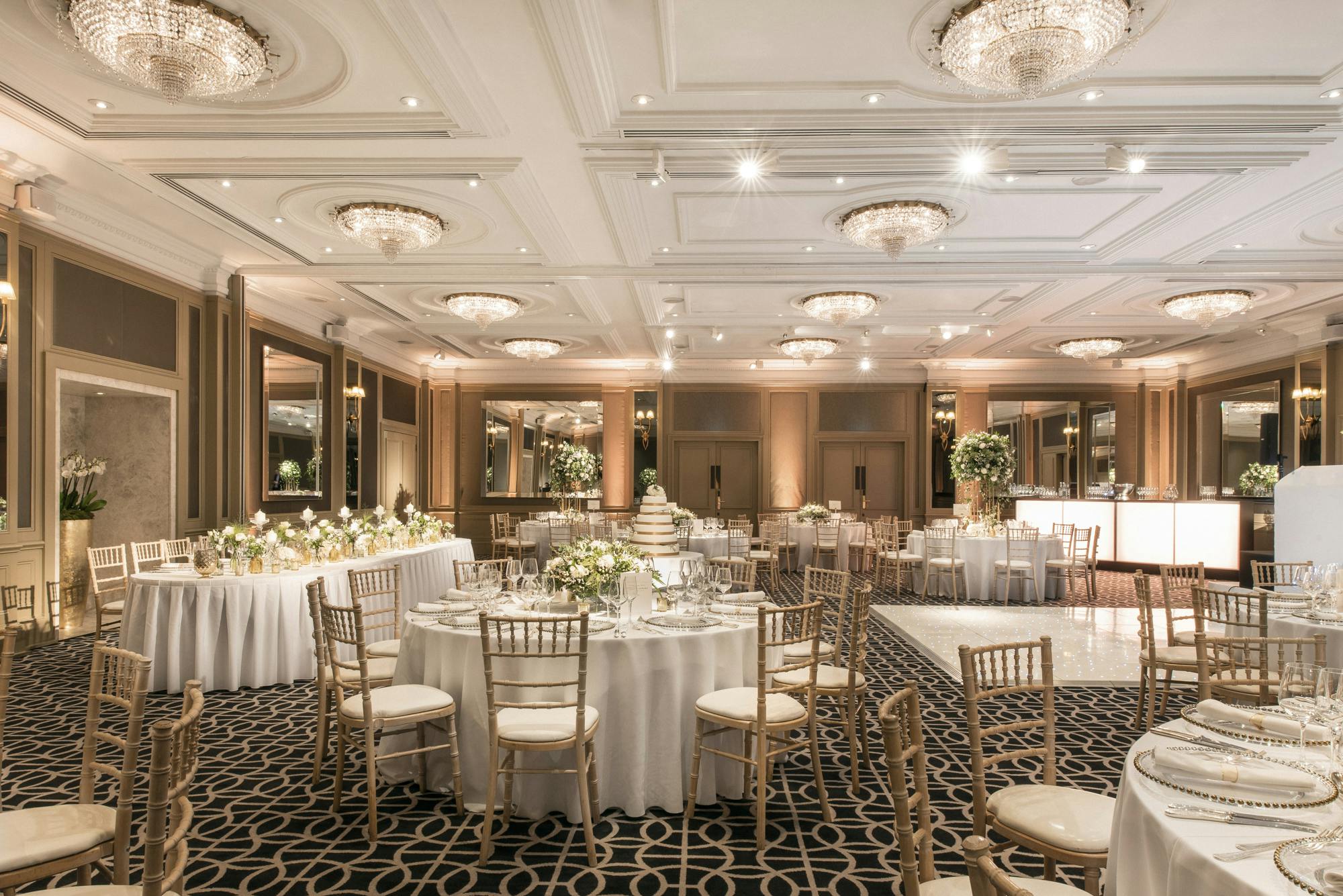 Chartwell Ballroom at Hyatt Regency London, elegant wedding and corporate event space.