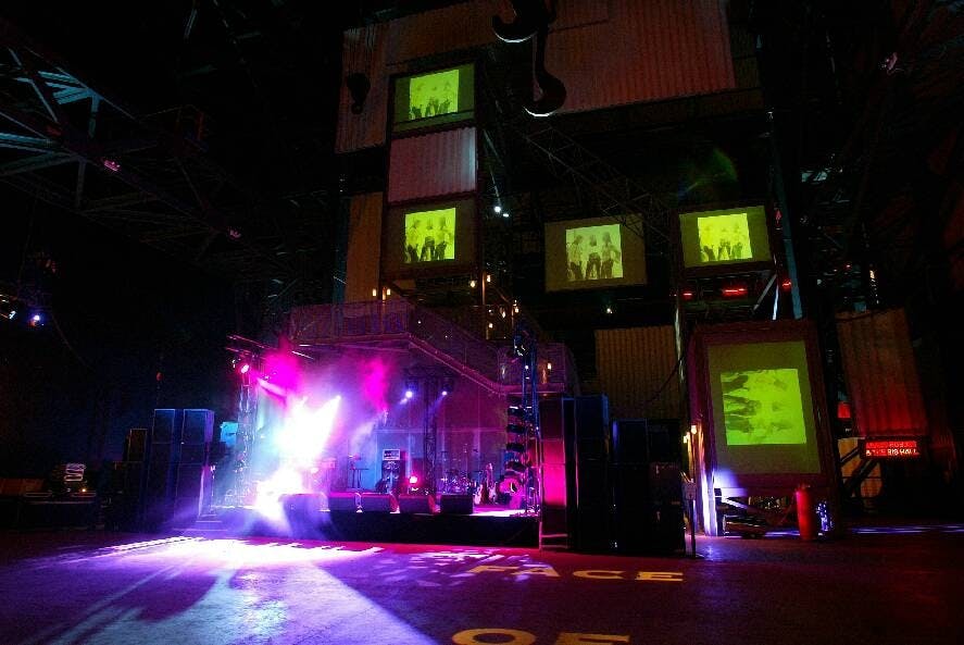 The Face of Steel venue with vibrant lighting for concerts and corporate events.