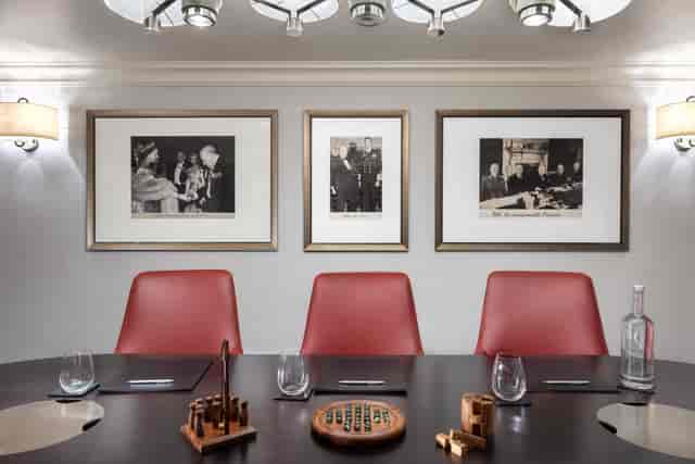 Boardroom 1 at Hyatt Regency London, modern decor for professional meetings and events.