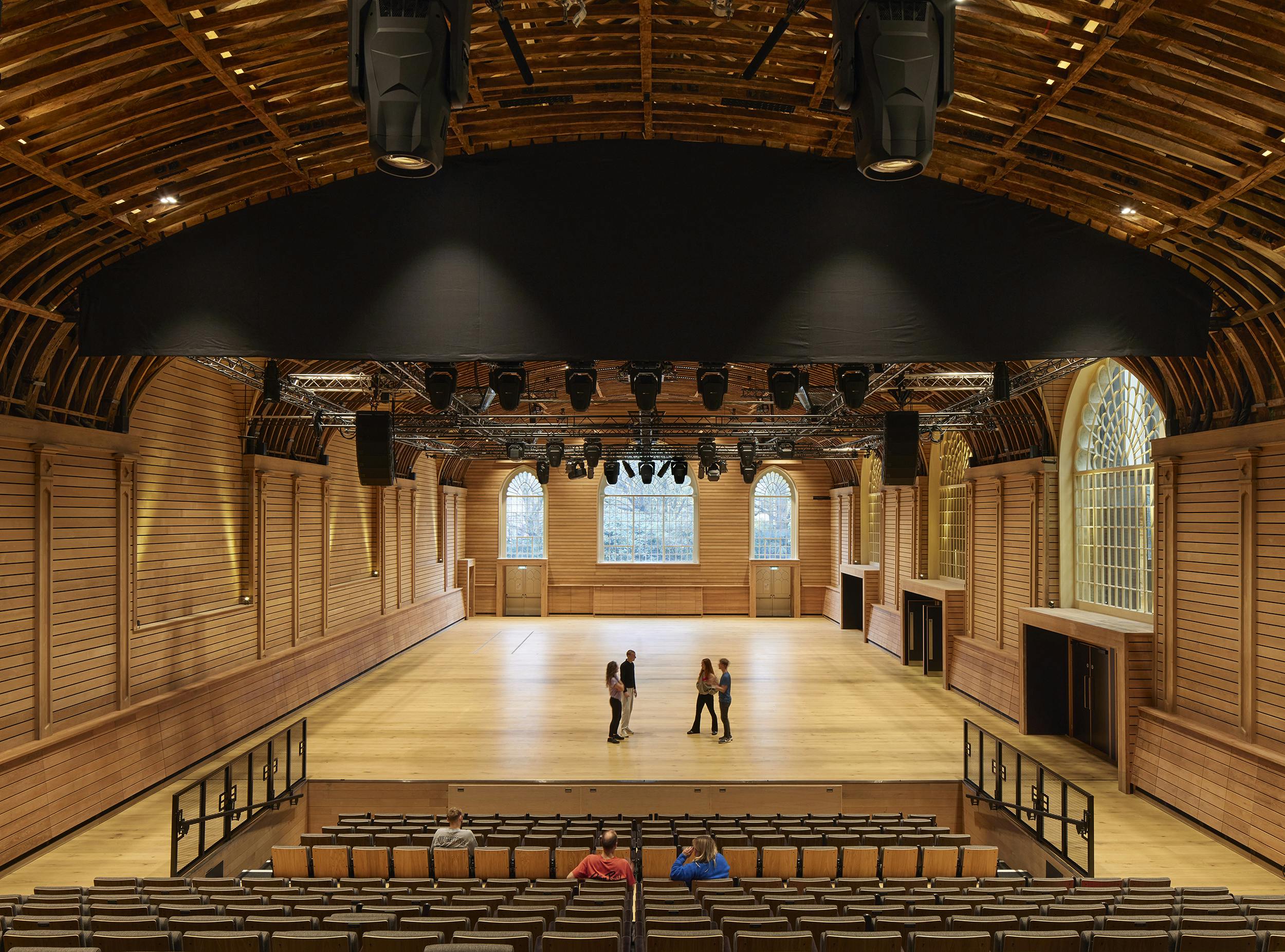 Brighton Dome Corn Exchange: spacious wooden venue for conferences and performances.