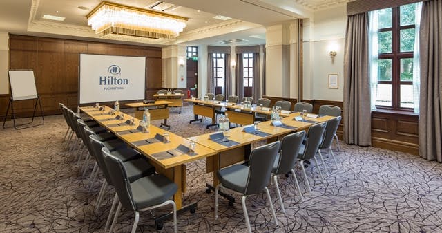 Gloucester Suite meeting room at Hilton Puckrup Hall, ideal for corporate events.