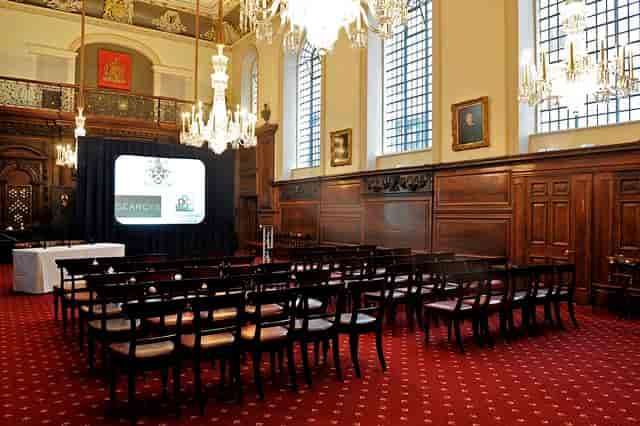 Livery Hall at Vintners' Hall: elegant meeting space for corporate events and conferences.