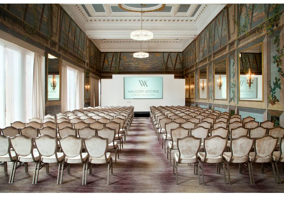 Elegant meeting room at Waldorf Astoria Edinburgh, ideal for conferences and workshops.