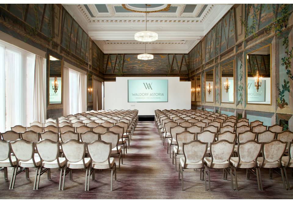 Elegant meeting room in Waldorf Astoria Edinburgh, ideal for conferences and presentations. - Banner