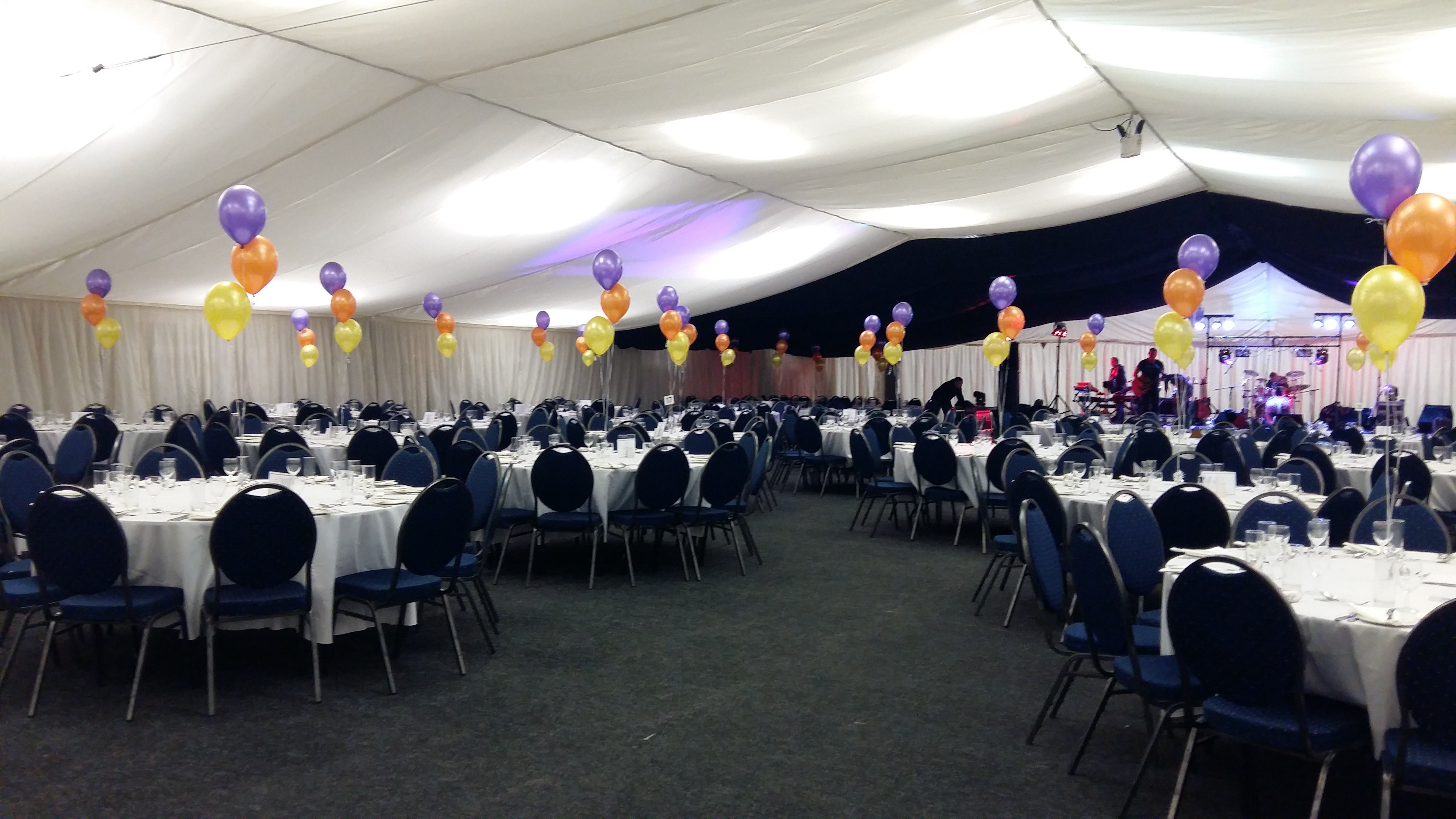 John Hendry Pavilion event space with elegant dining setup for celebrations and corporate events.