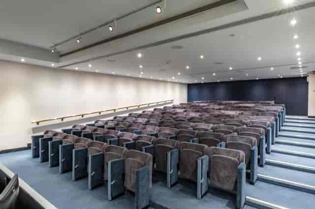 Godfrey Mitchell Theatre, tiered seats, conference venue, lecture hall