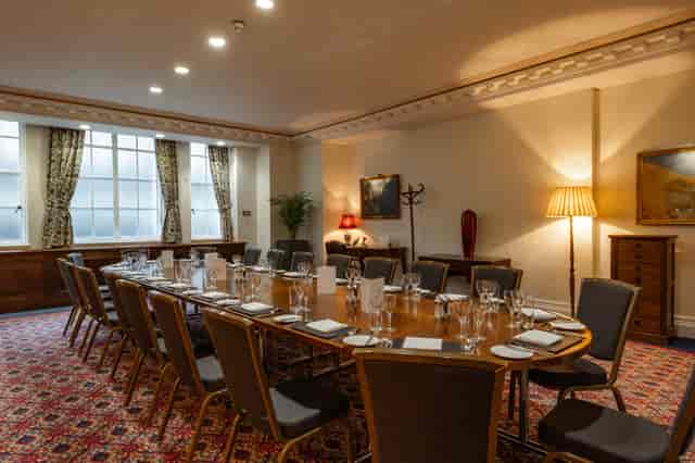 One Great George Street boardroom, oval table, corporate event, business meeting