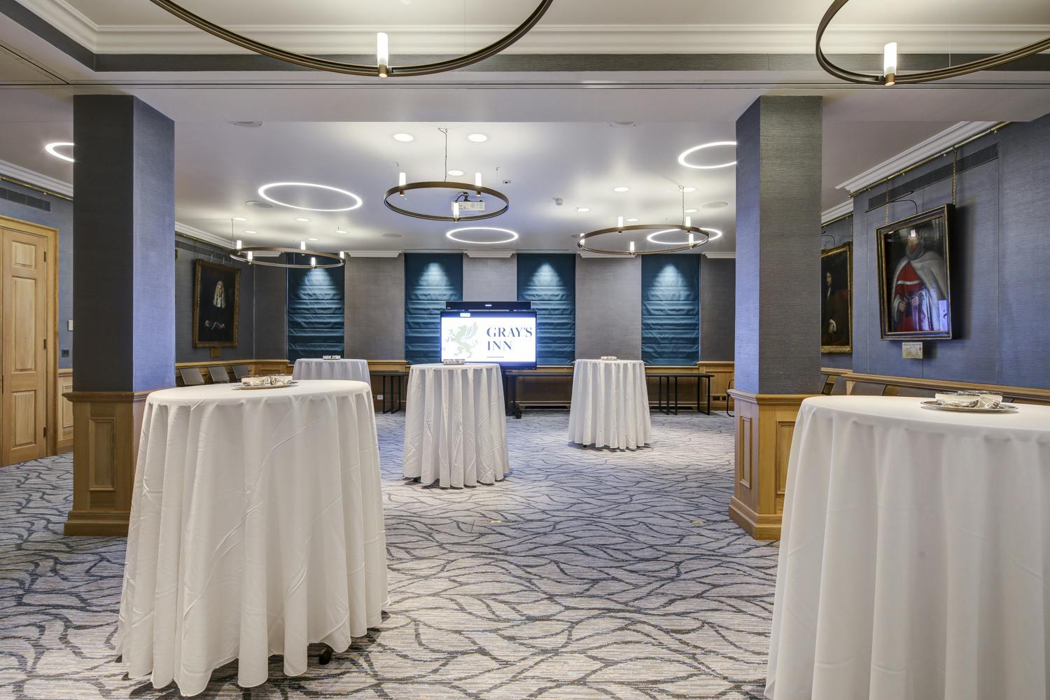 Bingham Room at Gray's Inn: elegant event space for networking and cocktail receptions.