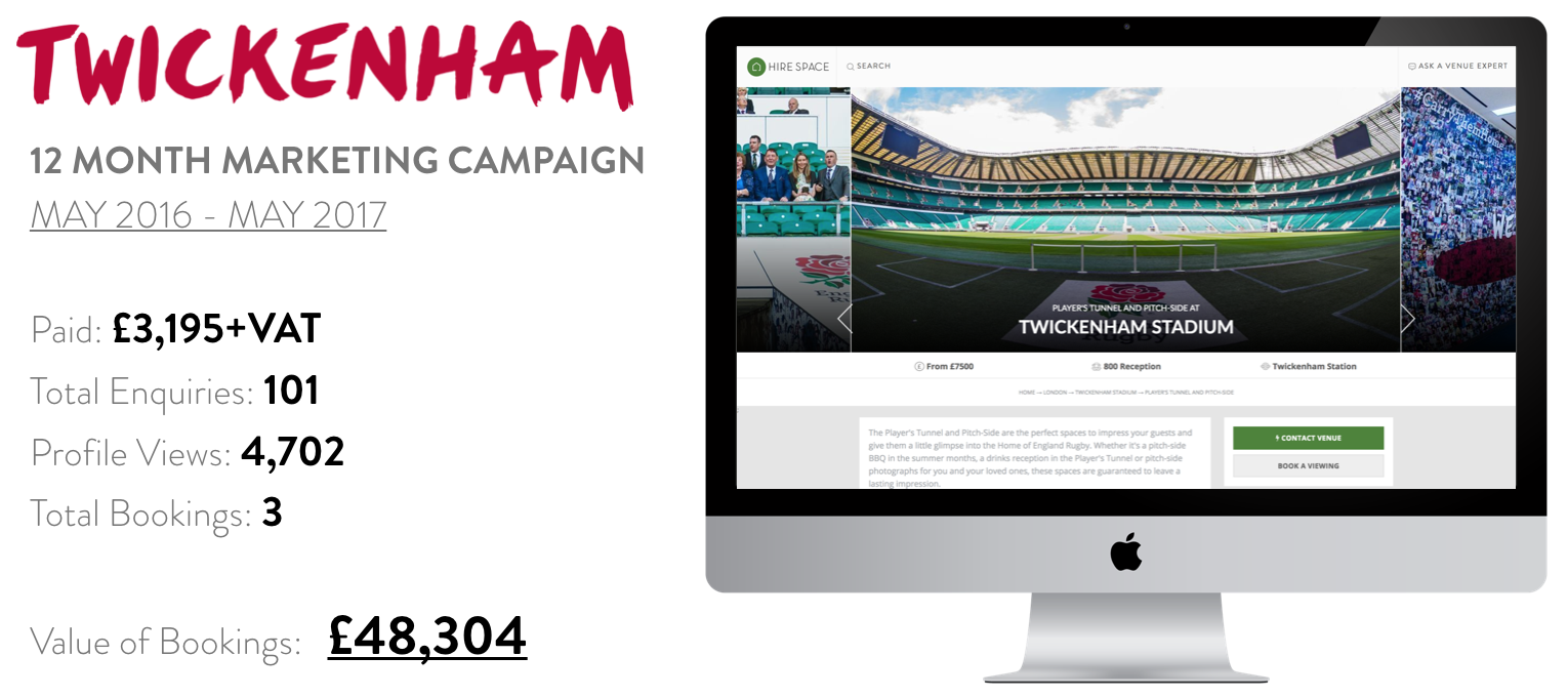 Twickenham marketing campaign