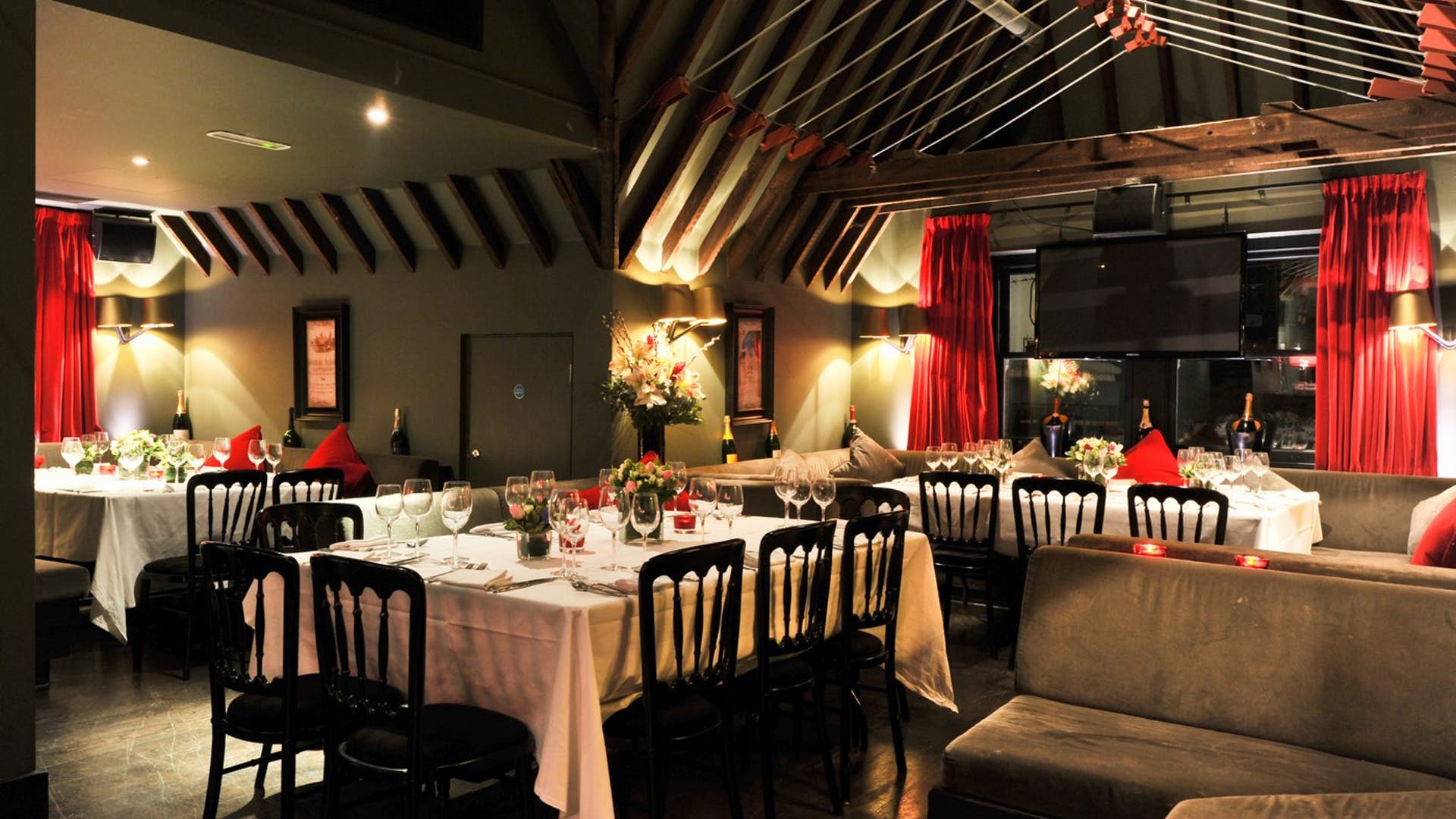 Dining at Beaufort house