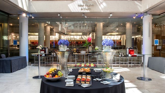 Food in the Atrium at 1 Wimpole Street