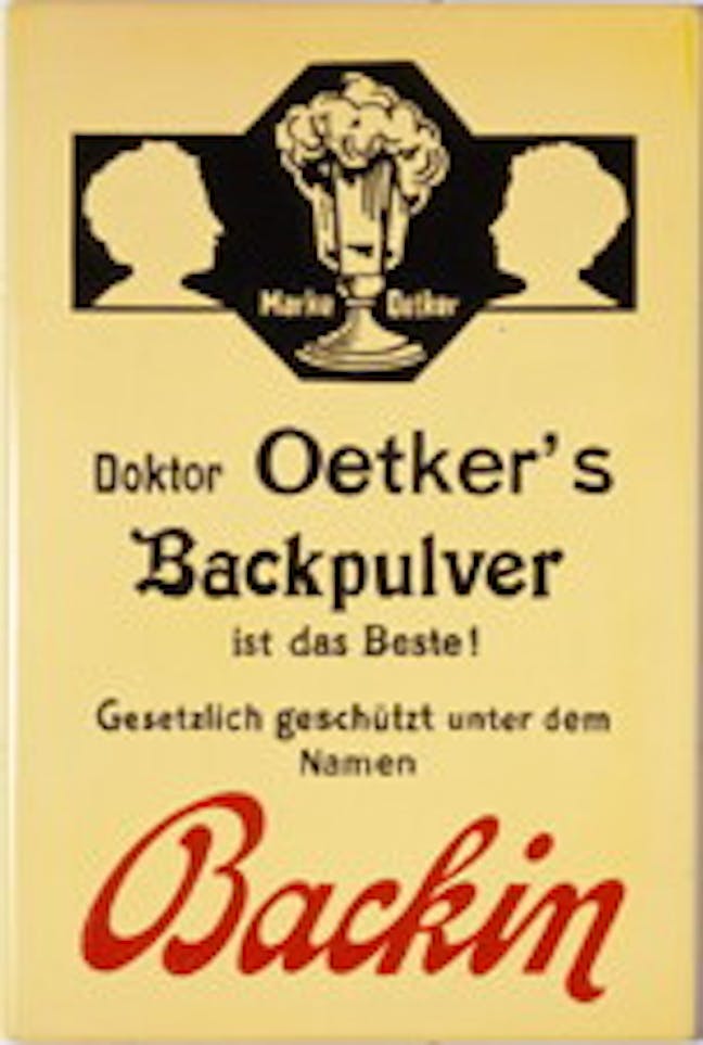 Dr. Oetker's recipe pamphlet