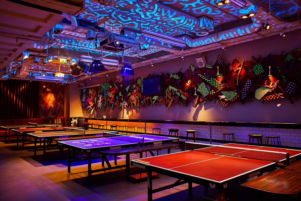 Bounce ping pong tables