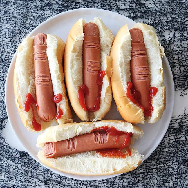 Halloween Hot Dog Fingers