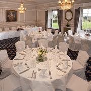 Elegant banquet room at West Lodge Park Hotel, ideal for weddings and corporate events.