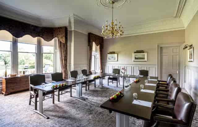 U-shaped boardroom at Norton House Hotel & Spa for executive meetings and corporate events.