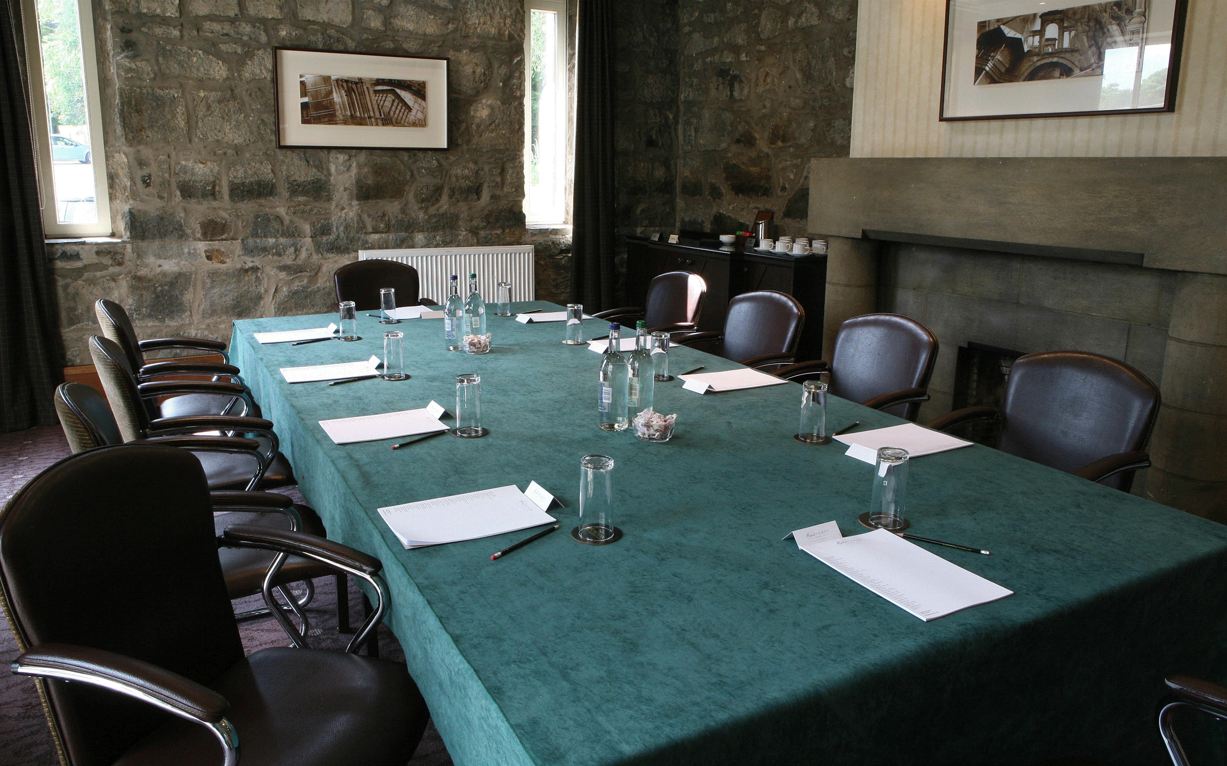 Meeting room at Norton House Hotel with natural light, ideal for workshops and discussions.