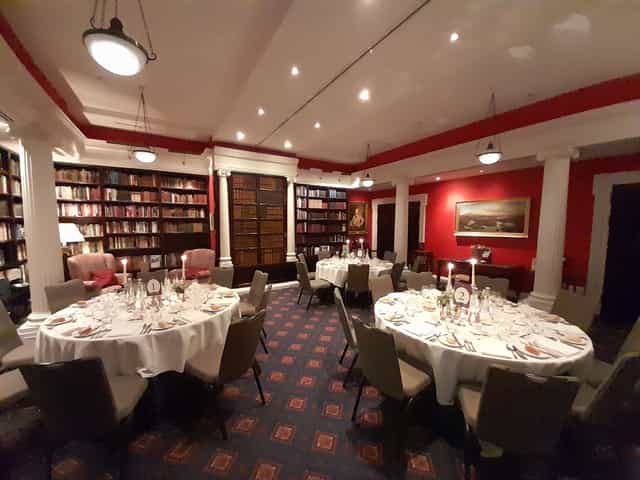 Caledonian Club Library: Private dining, executive event