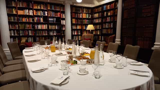 Caledonian Club Library meeting, continental breakfast, executive event