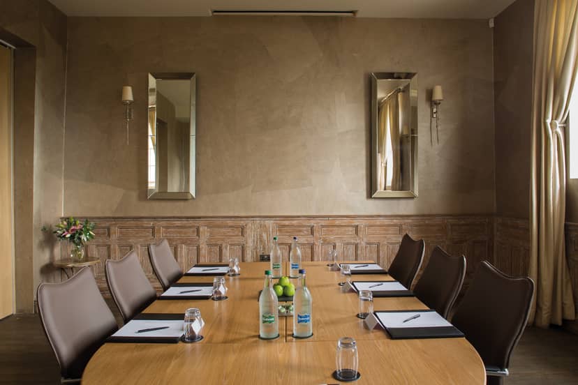 Elegant meeting room at Fawsley Hall Hotel & Spa, perfect for intimate gatherings and events.