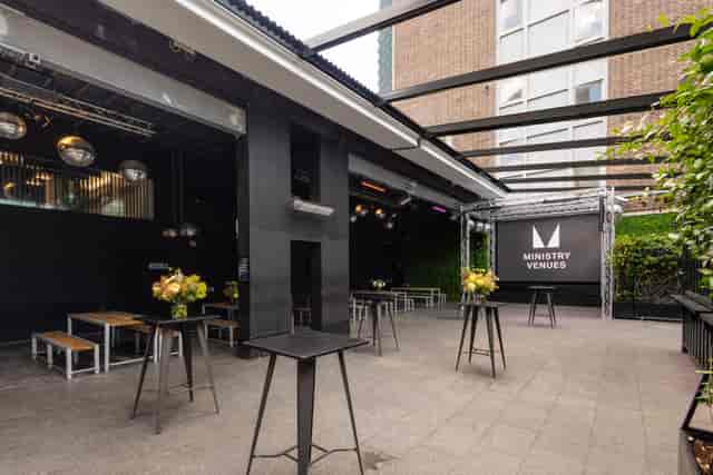 Ministry of Sound Courtyard: cocktail reception, networking event