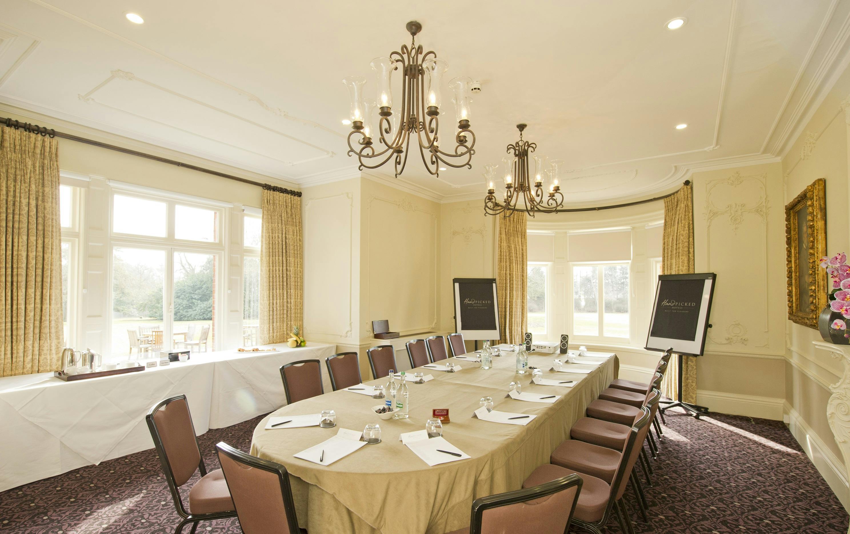 Sitting Room at Woodlands Park Hotel, elegant meeting space for corporate events.