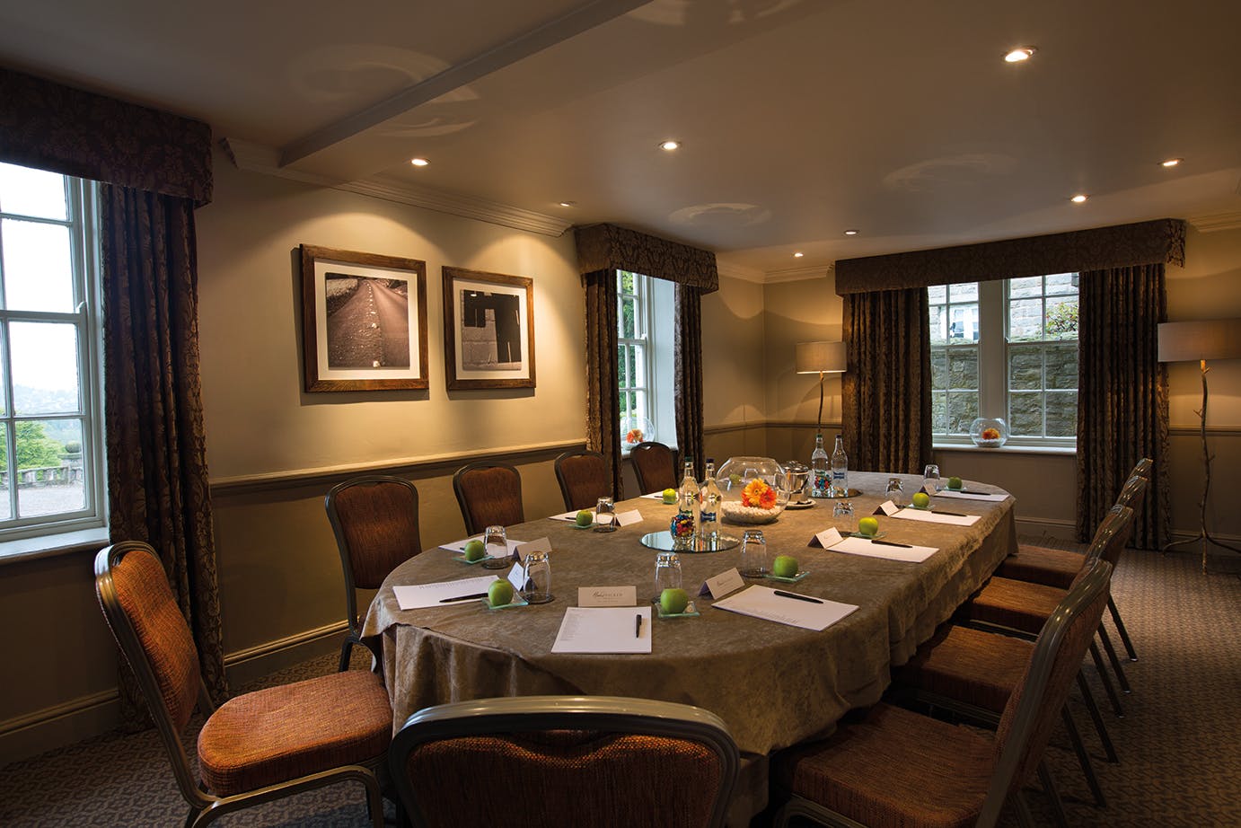 Wharfedale meeting room at Wood Hall Hotel, perfect for corporate events and workshops.