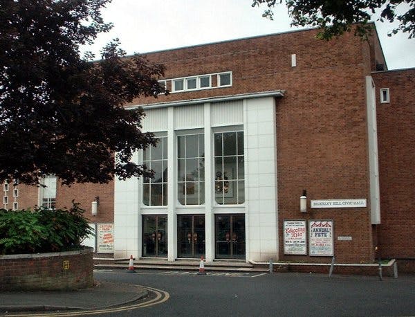 Modern bar area at Brierley Hill Civic Hall, perfect for conferences and community events.