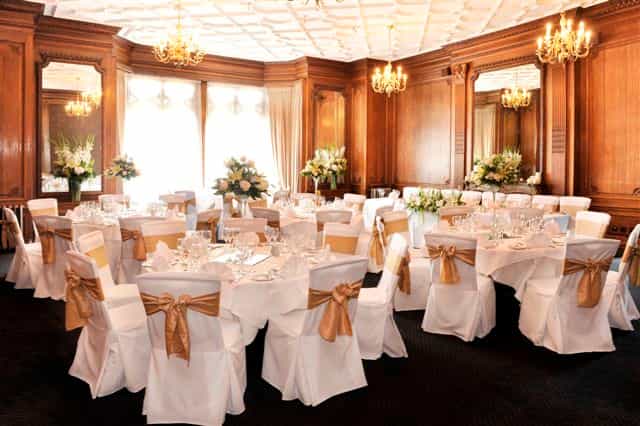 Elegant Gibson Room at Nutfield Priory, perfect for formal events and celebrations.