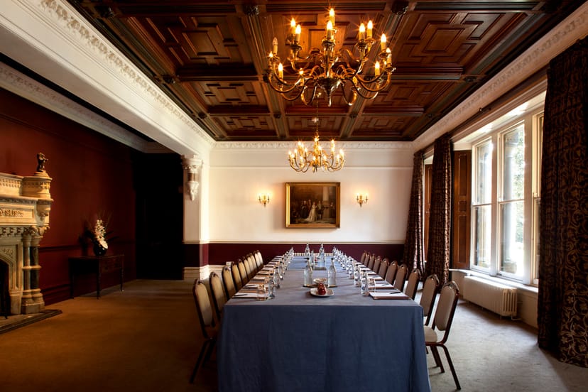 Elegant South Room at Ettington Park Hotel, perfect for corporate meetings and events.