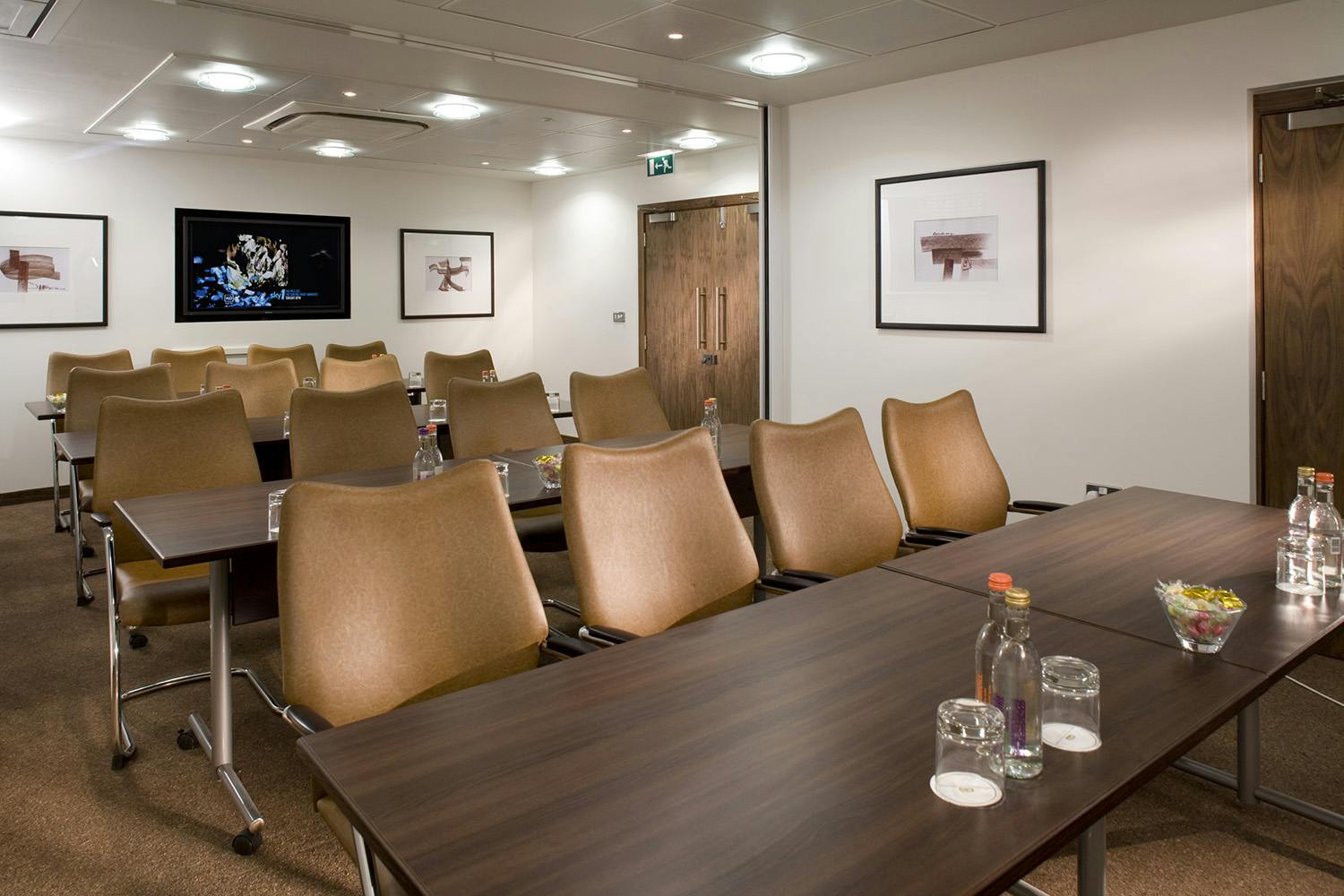 Balmoral Suite meeting room with ergonomic chairs, ideal for professional events and gatherings.