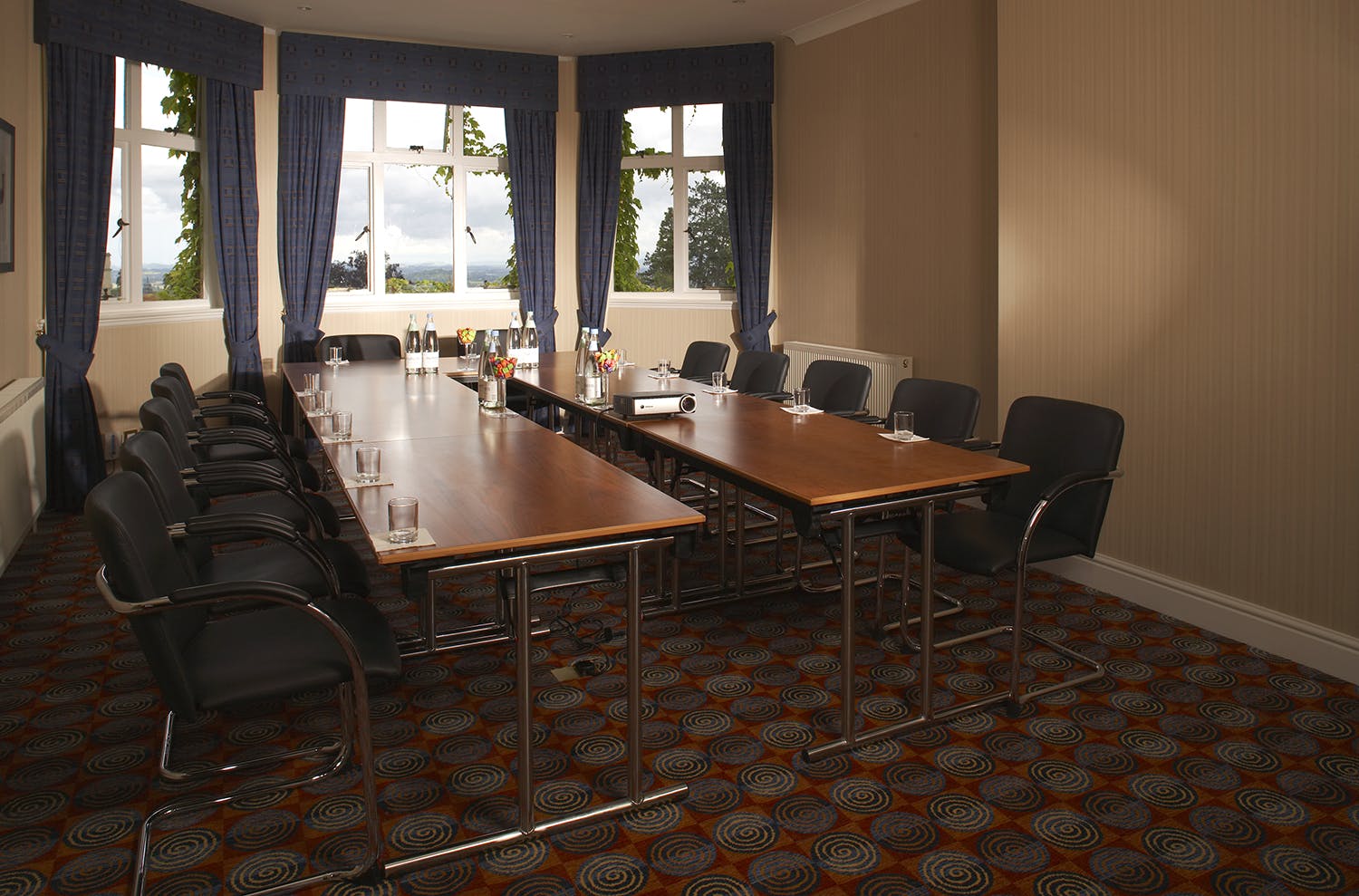 Montgomery Suite meeting room at The Abbey Hotel, ideal for professional gatherings.