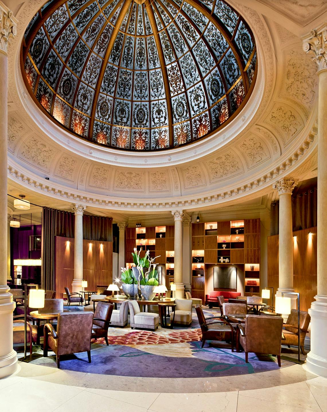 Dome Lounge at Threadneedles Hotel, London: elegant domed ceiling for upscale events.