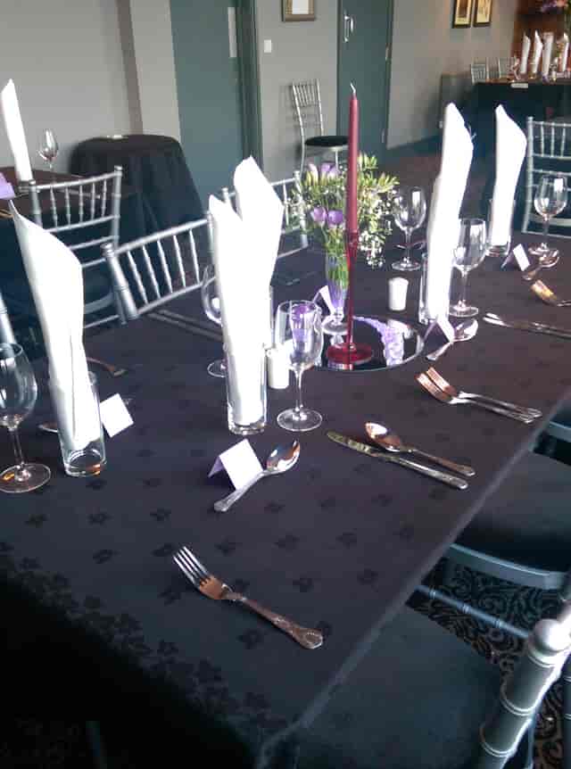 Elegant dining table setup in The Honor Oak's Private Dining Room for formal events.