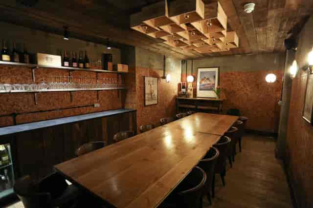 Cozy private dining room at Humble Grape, ideal for events and meetings.