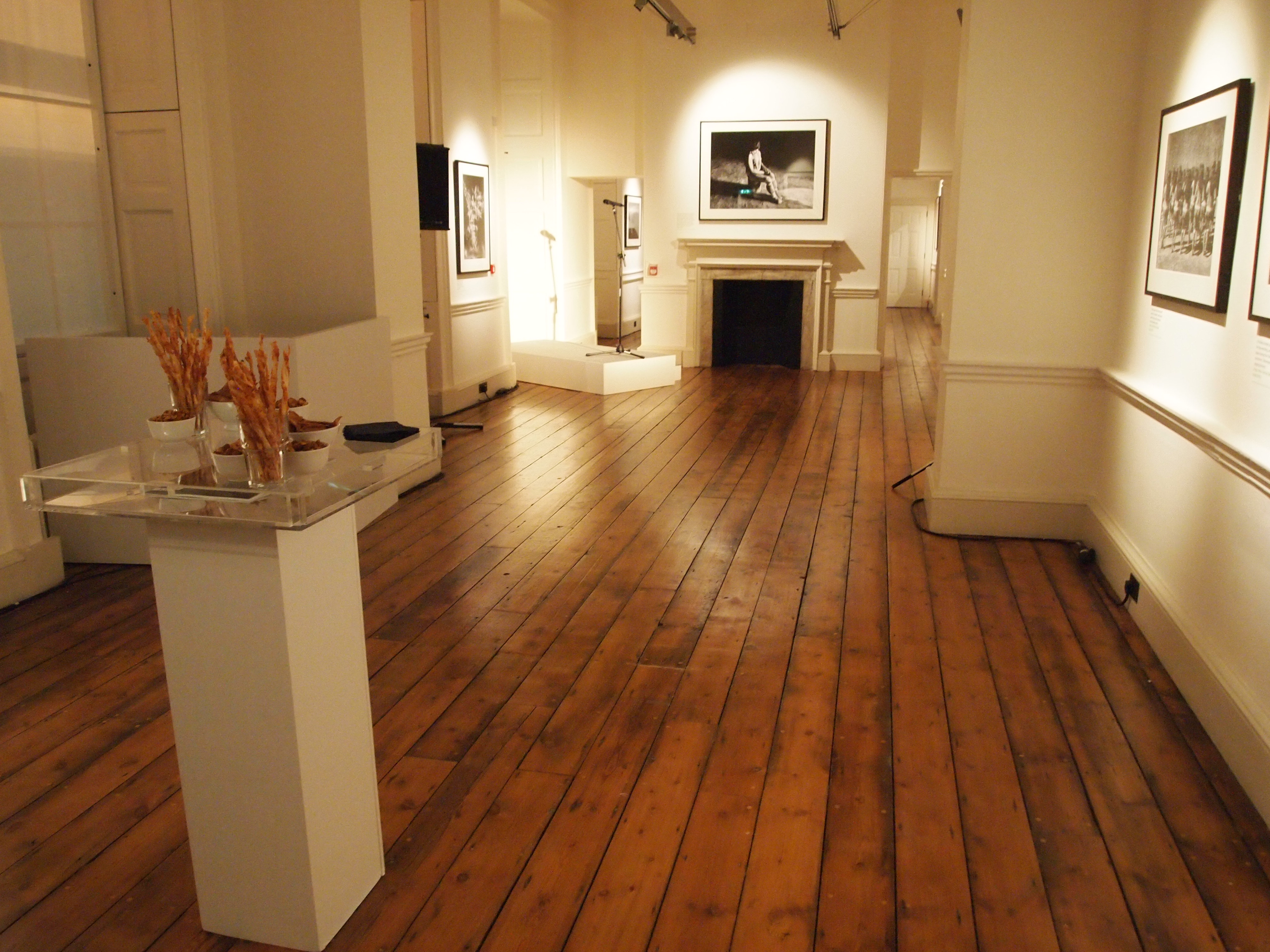 East Wing Somerset House gallery, polished floors, ideal for art exhibitions and corporate events. - Banner