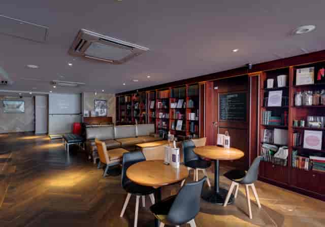 Modern lounge area in Curzon Canterbury, perfect for networking and meetings.