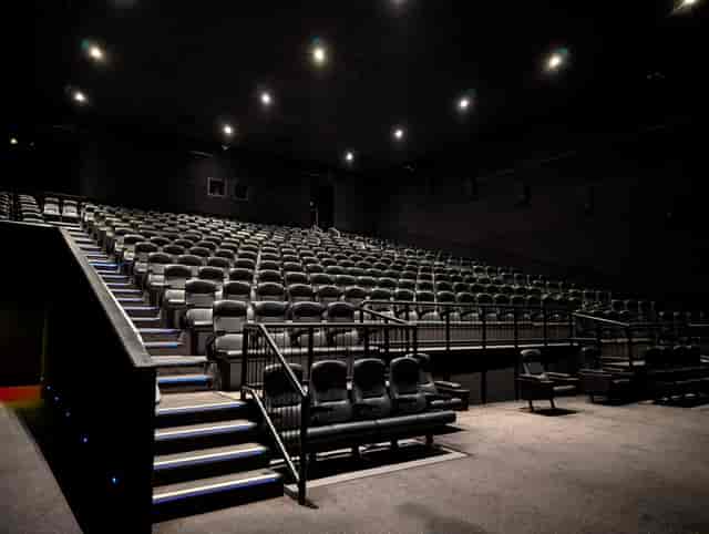 Tiered Vue Westfield cinema auditorium for keynote sessions and film screenings.
