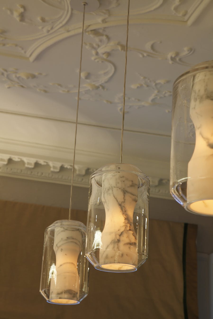 Elegant Wine Room with pendant lighting, perfect for upscale events and gatherings.