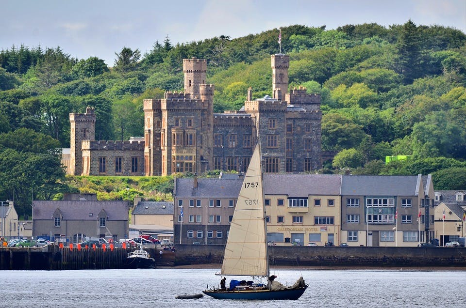 Ground Floor Rooms in Lews Castle, ideal for events with stunning architecture and waterfront views.