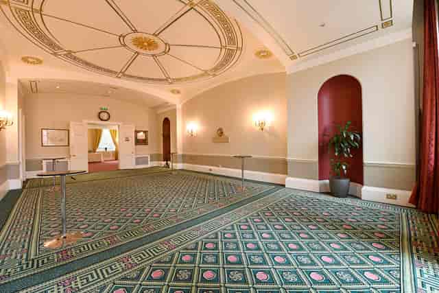 Council Room in SCI Belgravia, elegant meeting space with decorative ceiling for events.