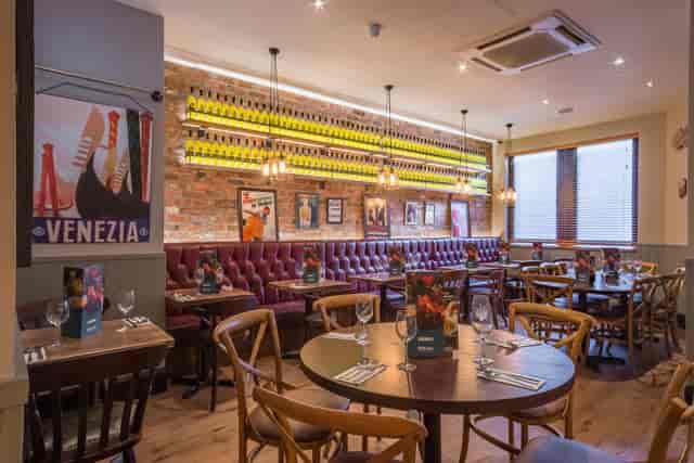 Stylish Venice Room at Bella Italia, perfect for intimate gatherings and corporate events.
