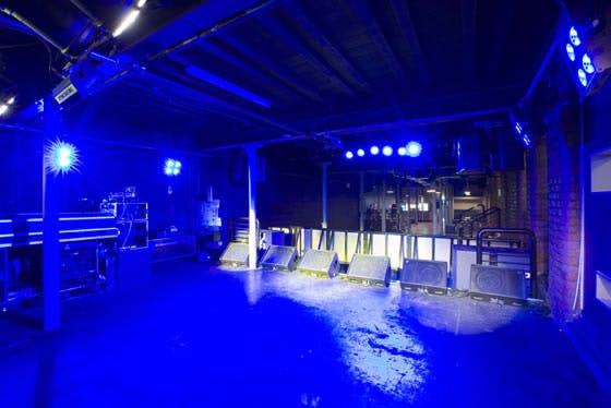 O2 Academy Liverpool venue with blue lighting, ideal for concerts and corporate events.