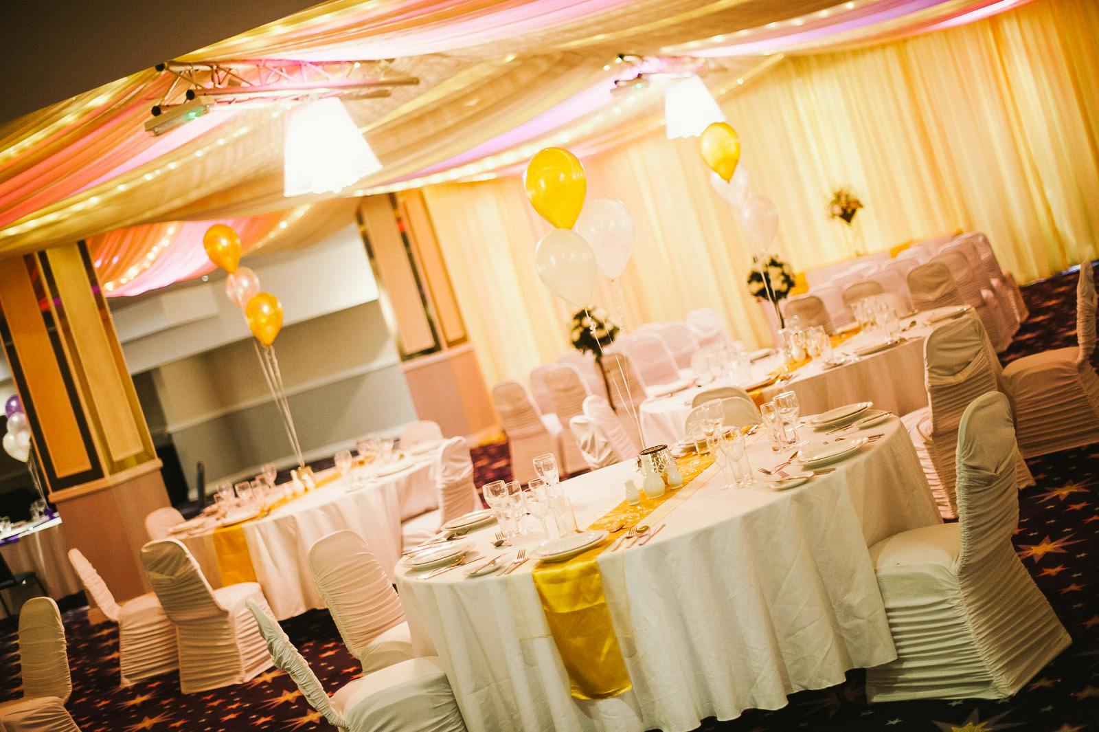 Elegant event space in Viva Blackpool, perfect for weddings and corporate celebrations.