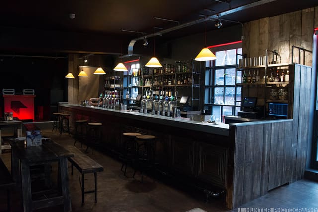 Stylish bar area in Arts Club Liverpool for networking events and cocktail receptions.