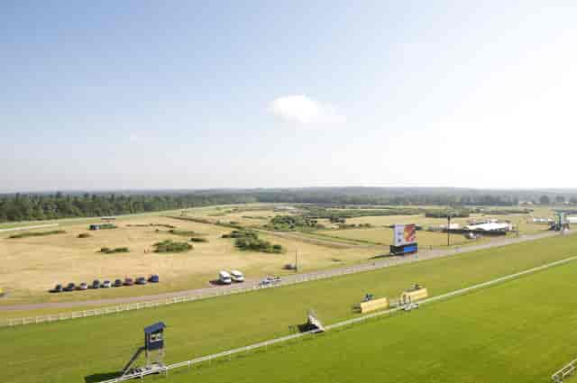 Panoramic Suite at Ascot Racecourse, spacious outdoor venue for corporate events and festivals.