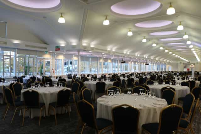 Pavilion Suite 3 at Ascot Racecourse, spacious venue for banquets and conferences.