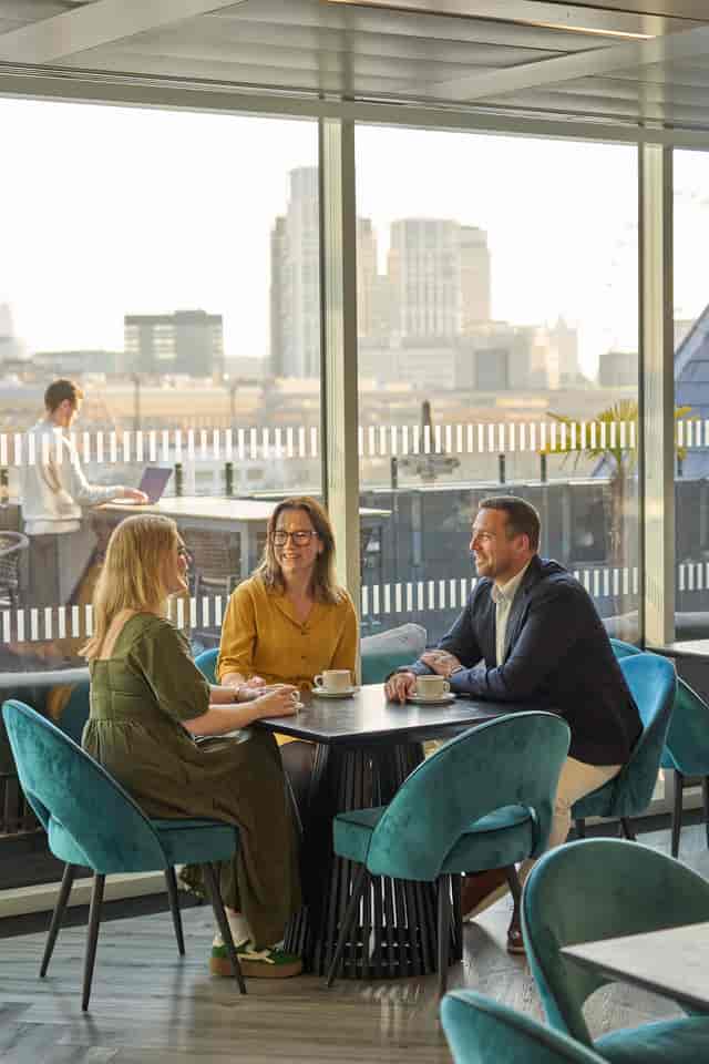 Highline venue rooftop terrace for professional breakout meetings and corporate events.