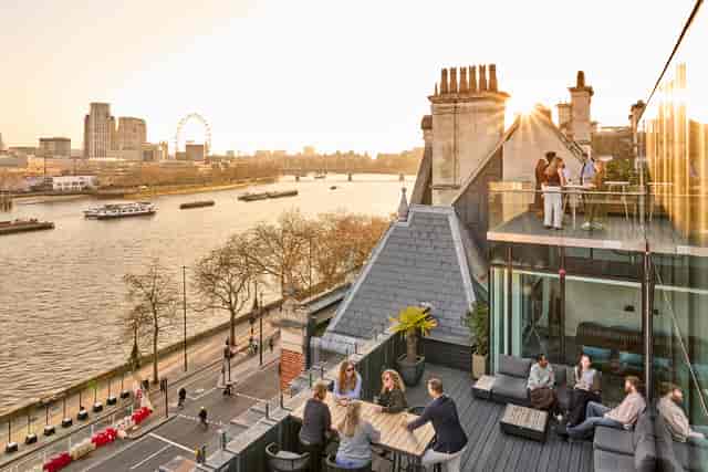 Rooftop event space at The Line Highline with skyline views for premium networking receptions.